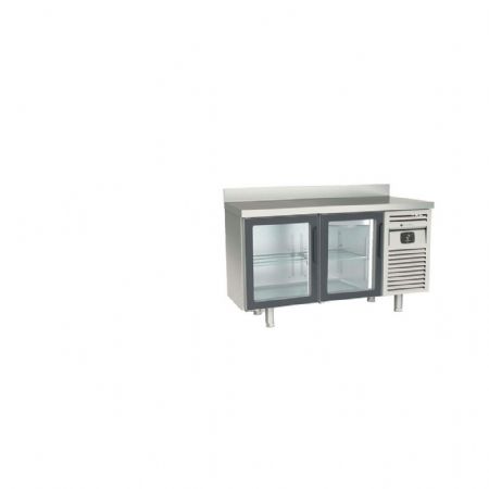 Table desserte réfrigérée positive 2 portes vitrées 245 L avec dosseret - Coreco - MRSV-150 Table desserte réfrigérée positive 2 portes vitrées 245 L avec dosseret - Coreco - MRSV-150