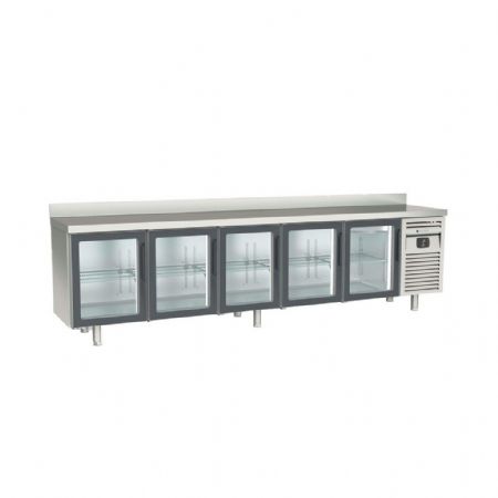 Table desserte réfrigérée positive 5 portes vitrées 651 L - Coreco - MRSV-300 Table desserte réfrigérée positive 5 portes vitrées 651 L - Coreco - MRSV-300