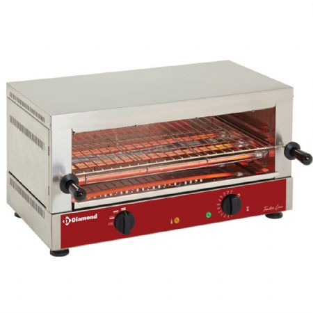 Toaster GN 1/1 électrique, 1 étage 520x320 mm à quartz, 2.7 kW - Diamond Promo - MS12/R-N