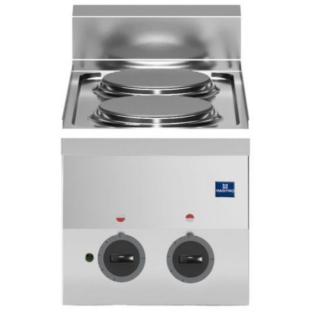 Fourneau profondeur 600 Plan de cuisson électrique 2 plaques Triphasé 4 kW - Virtus - MS63PCET