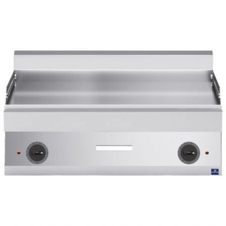 Plaque à snacker pro profondeur 650 électrique de table lisse Triphasé 12 kW - Virtus - MS6510FTET