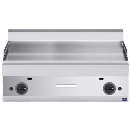 Plaque à snacker pro profondeur 650 plaque lisse Gaz 11.4 kW - Virtus - MS6510FTGT