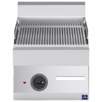 Plancha électrique de table surface rainurée triphasée puissance 4,5 kW - 650 x 400 x 300 mm Plancha électrique de table surface rainurée triphasée puissance 4,5 kW - 650 x 400 x 300 mm