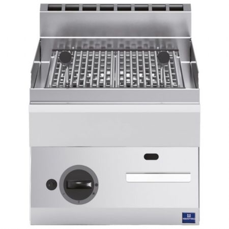 Grill pierre de lave profondeur 650 à gaz de table 400x650x300 mm - Virtus - MS654GRLT