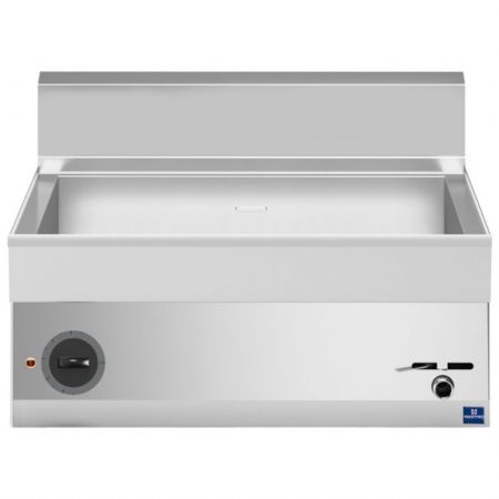 Bains-marie pro ligne profondeur 650 électrique de table, 1 cuve GN h=150 mm, Triphasé - Virtus - MS657BMET