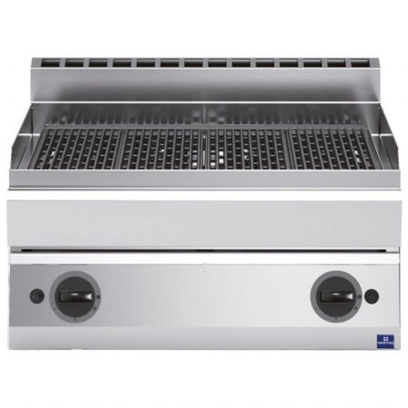 Grill pierre de lave profondeur 650 Gril à gaz de table Gaz 700x650x300 mm - Virtus - MS657GRGT