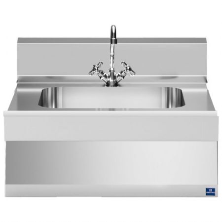 Lave-Mains de table avec évier 500x400x150 mm et dimensions 700x650x300 mm - Virtus - MS657LAT