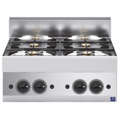 Cuisinière gaz 4 feux vifs puissance 17,2 kW - 650 x 700 x 300 mm Cuisinière gaz 4 feux vifs puissance 17,2 kW - 650 x 700 x 300 mm