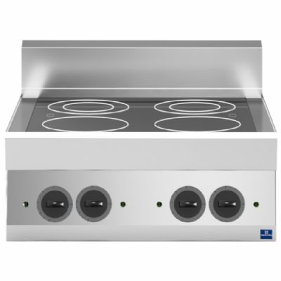 Plan de cuisson électrique vitrocéramique 4 foyers triphasé puissance 9,2 kW Plan de cuisson électrique vitrocéramique 4 foyers triphasé puissance 9,2 kW