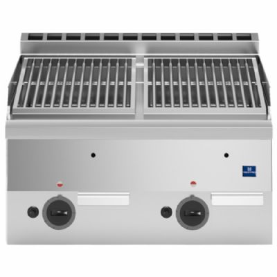 Grill gaz à pierre de lave à poser avec format 600 x 600 x 300 mm Grill gaz à pierre de lave à poser avec format 600 x 600 x 300 mm