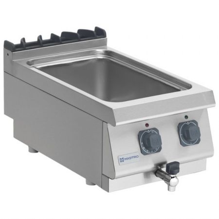 Bains-marie pro ligne profondeur 700 électrique de table avec 2 cuves GN 1/2 et GN 1/3 - Virtus - MS74BMET