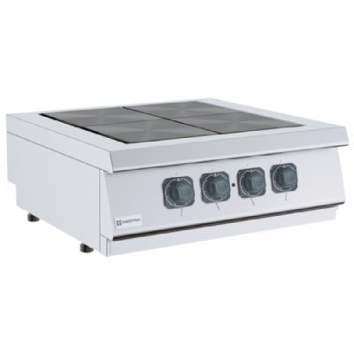 Plan de cuisson �lectrique de table 4 foyers basculants triphas� puissance 12 kW