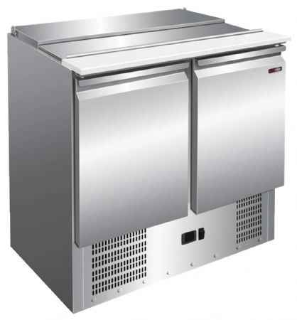 Saladette réfrigérée 2 portes pleines 257 L 2 à 8 °C - Redfox - MT 900 Saladette réfrigérée 2 portes pleines 257 L 2 à 8 °C - Redfox - MT 900