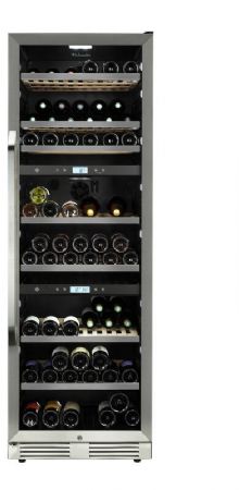 Cave  vins de vieillissement triple zone 1 porte vitre - 143 bouteilles