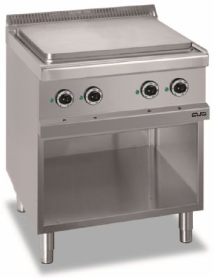 Cuisinire lectrique  plaque coup de feu sur armoire ouverte 4 zones de 2,25kW - Profondeur 700mm