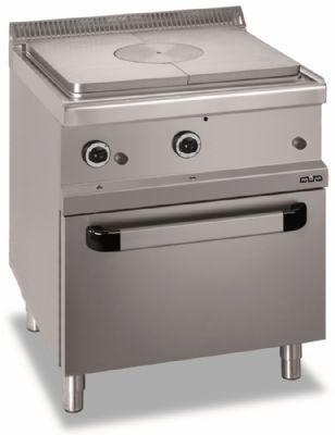 Cuisinire gaz  plaque coup de feu sur four  gaz  1 zone 9kW - Profondeur 700mm