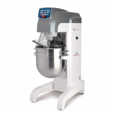 Batteur mélangeur planétaire 80L à variateur + 4 vit. + prog. digit cuve à levage électrique