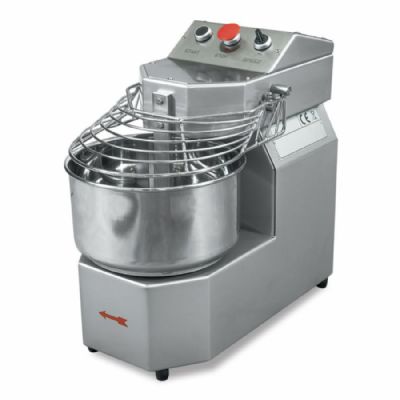 Pétrin à spirale 16L 1 vitesse avec tête relevable et cuve extractible - 340x630x570