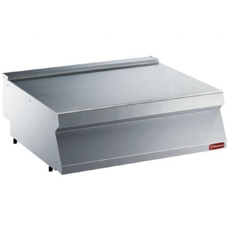 Élément neutre ligne de cuisson 700 en inox avec top embouti 800x700x250/320 mm - Diamond - N17/PT8T-N