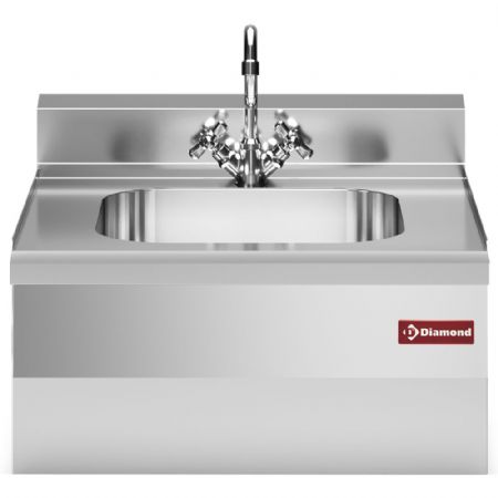 Evier 400x400xh200 avec robinet mlangeur et siphon