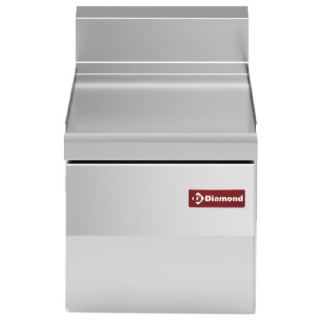 Élément neutre ligne de cuisson 600 avec tiroir en acier inox AISI 304 300x600x280/400 mm - Diamond - N60/PTC3T-N