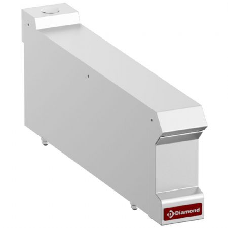 Élément neutre ligne de cuisson 700 compensation -Top en acier inox AISI 304 100x700x250/320 mm - Diamond - N7/P1T-N