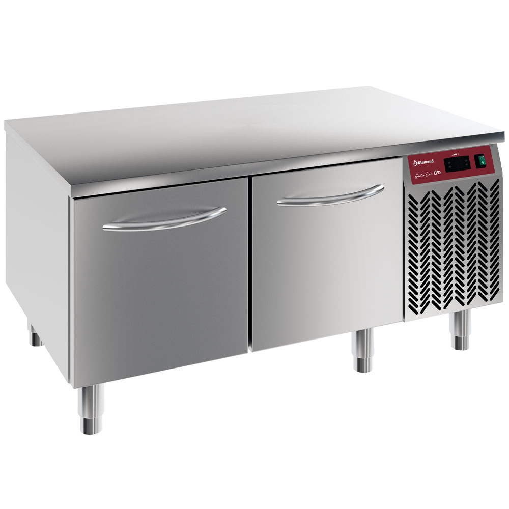 Soubassement réfrigération positive Soubassement réfrigéré, 2 tiroirs