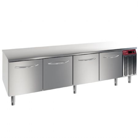 Soubassement réfrigéré 4 tiroirs GN 1/1, capacité 200 mm, température positif - Diamond Promo - N77/R420G-9C Soubassement réfrigéré 4 tiroirs GN 1/1, capacité 200 mm, température positif - Diamond Promo - N77/R420G-9C