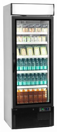 Réfrigérateur vitré 1 porte vitrée Blanche positive - Tefcold - NC2500G