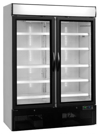 Réfrigérateur vitré 2 portes vitrées blanc 1079 L +2 à +8 °C - Tefcold - NC5000G