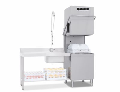 Lave-vaisselle à capot panier 500x600 mm cuve 30 litres triphasé Lave-vaisselle à capot panier 500x600 mm cuve 30 litres triphasé