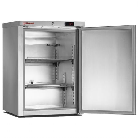 Congélateur à poser statique 150 L acier inox porte pleine réversible -16°C à -22°C - Diamond Promo - NFT202-R6X