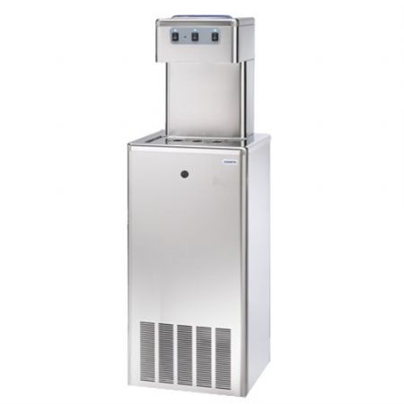 Fontaine  eau grise sur sol  2 sorties rfrigres banc de glace et 1 sortie ambiante 180 l/h