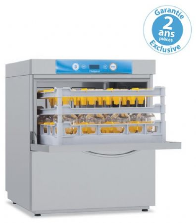 Lave-verres professionnel panier 500 x 500 mm avec adoucisseur - Furnotel - NIAG251AV1
