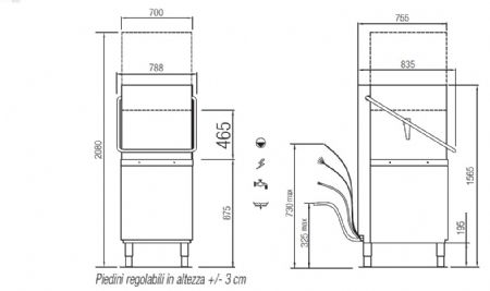 Lave-vaisselle à capot professionnel Panier 500x600 mm Triphasé - Furnotel - NIAG282LV1