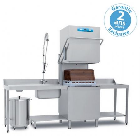 Lave-vaisselle à capot professionnel Panier 500x600 mm Triphasé - Furnotel - NIAG282LV1