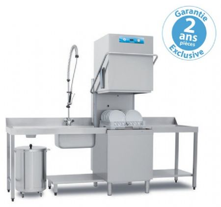 Lave-vaisselle professionnel à capot panier 500 x 500 mm - Furnotel - NIAG282V1