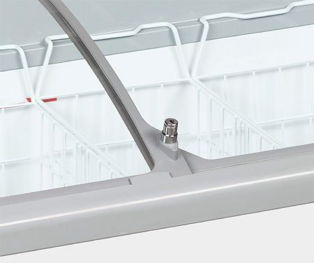 Congélateur bahut couvercle vitré de crème glacée 2 couvercles coulissants - Tefcold - NIC202SCEB