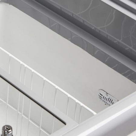 Congélateur bahut couvercle vitré de crème glacée 2 couvercles coulissants plats - Tefcold - NIC302SC