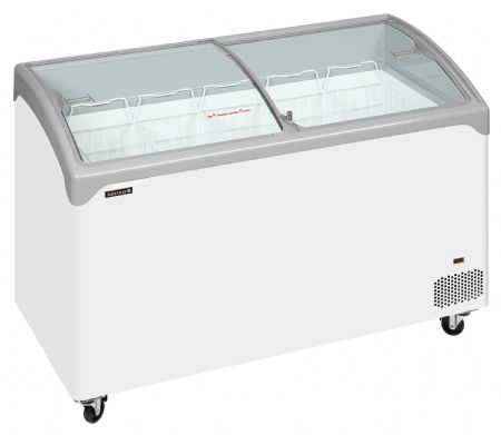 Congélateur bahut couvercle vitré de crème glacée - Tefcold - NIC402SCEB
