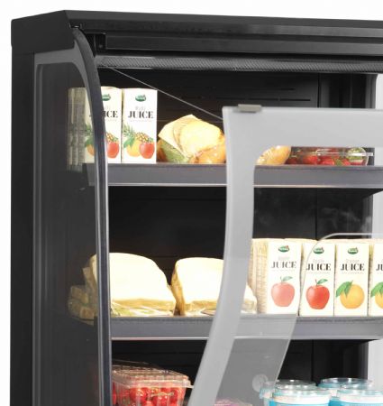 Vitrine libre service réfrigérée basse noire positive - Tefcold - NOC60CC