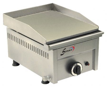Plaque à snacker professionnelle Gaz à poser acier lisse 3,2 kW - Sofraca - NS300A