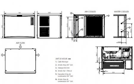 Machine � gla�ons cubique professionnelle 216 kg/24h