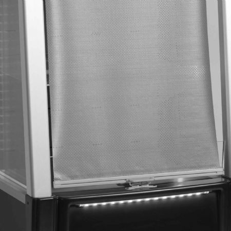 Façade ouverte basse noire intérieur blanche température positive - Tefcold - ODC60 BLACK