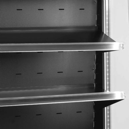 Façade ouverte basse noire intérieur blanche température positive - Tefcold - ODC60 BLACK