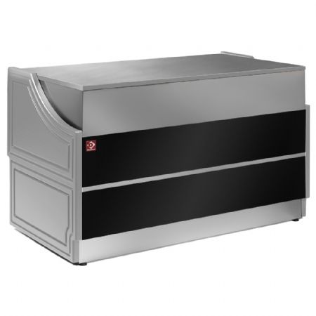 Élément caisse professionnel noir 1500x750x650/890 mm - Diamond - OLT-1500/B2