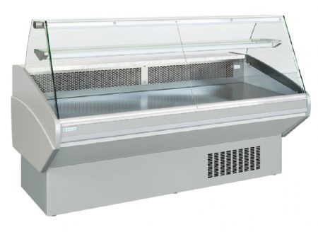 Vitrine de prsentation comptoir avec vitrage droit +3 / +6C 2 portes - 2000x1054x1270
