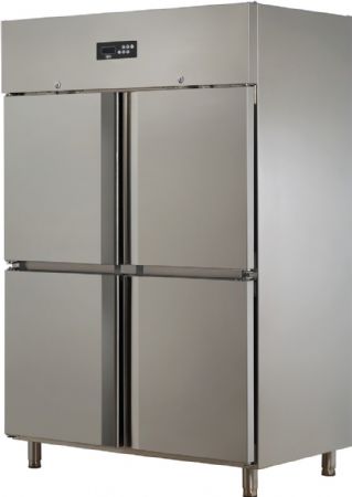Armoire rfrigre ngative 4 demi portes pleines -5 / -22C - 1410L