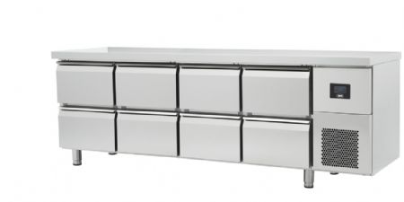 Table rfrigre professionnelle positive inox 8 tiroirs 625 L