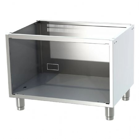 Soubassement fermé en inox pour aménagement cuisine professionnelle